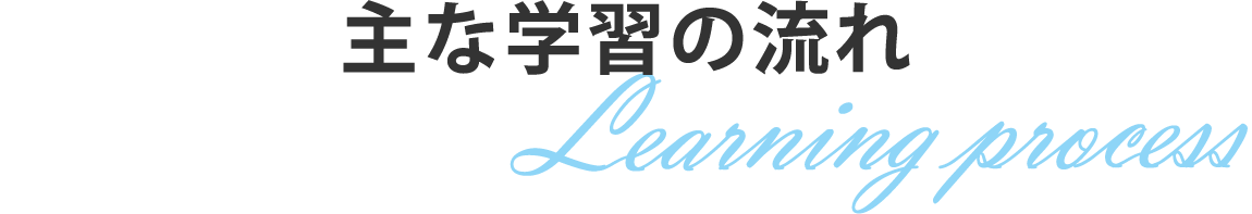 主な学習の流れ